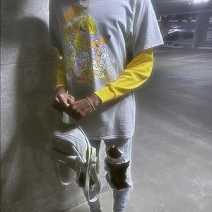 Grey/Yellow Nickelodeon Graphic Tee